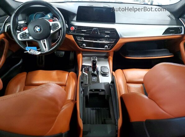 WBSJF0C57KB285807 2019 BMW M5 White Vista del salpicadero