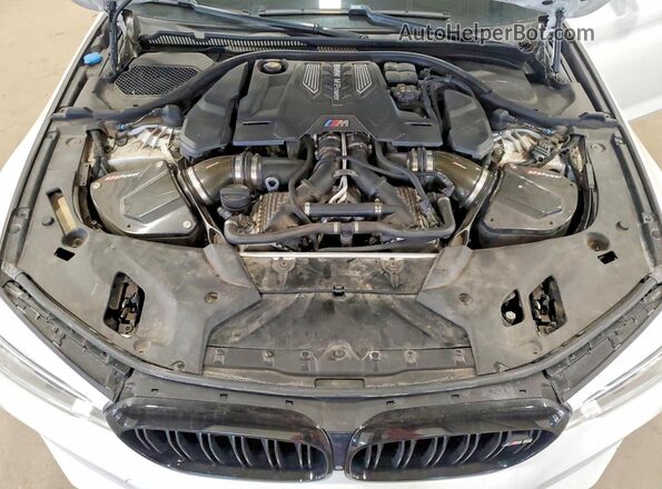 WBSJF0C57KB285807 2019 BMW M5 White Vista interior trasera