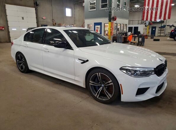 WBSJF0C57KB285807 2019 BMW M5 White Delantero derecho