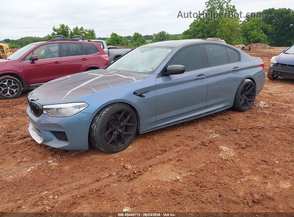 WBSJF0C59JB283152 2018 BMW M5 Blue Front left