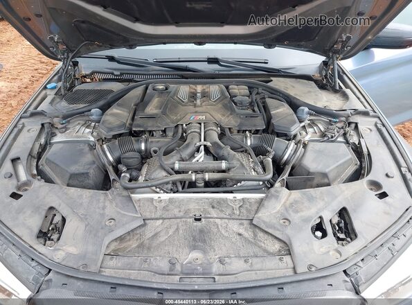 WBSJF0C59JB283152 2018 BMW M5 Blue Rear view
