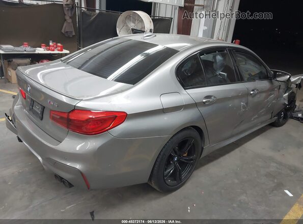 WBSJF0C59JB283636 2018 BMW M5 Серый Задняя правая четверть
