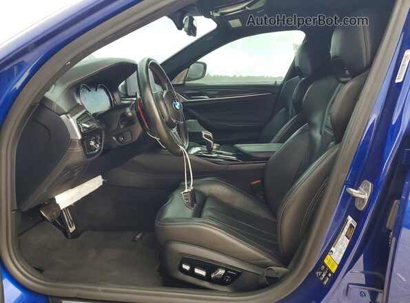 WBSJF0C59KB447789 2019 BMW M5 Blue წინა სალონის ხედი