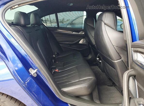 WBSJF0C59KB447789 2019 BMW M5 Blue უკანა სალონის ხედი