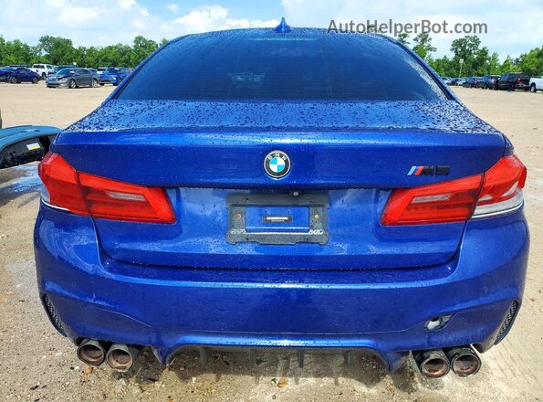WBSJF0C59KB447789 2019 BMW M5 Blue უკანა ხედი