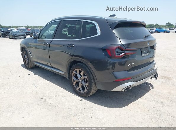 WBX47DP00NN173766 2022 BMW X3 Brown Trasero izquierdo