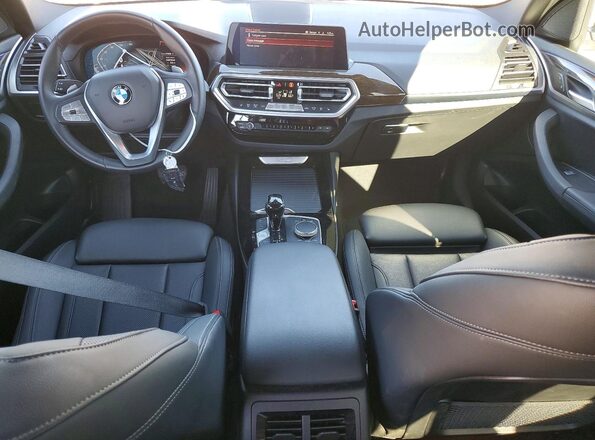 WBX47DP01PN191258 2023 BMW X3 Black Առջևի վահանակի տեսք