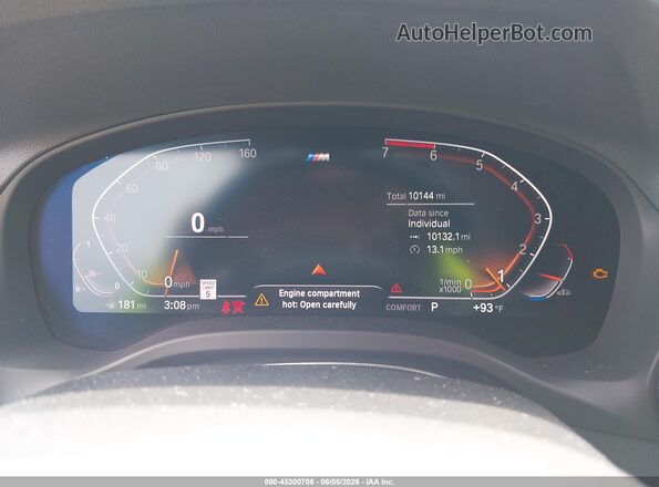 WBX47DP06PN194687 2023 BMW X3 Gray Vista de los asientos traseros