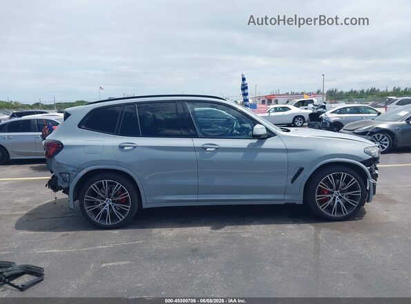 WBX47DP06PN194687 2023 BMW X3 Gray Vista interior de 360 grados