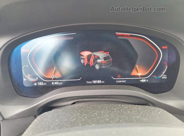 WBX47DP09RN316087 2024 BMW X3 Black Vista del cuadro de instrumentos