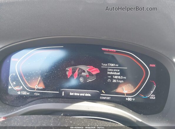 WBX47DP0XNN157249 2022 BMW X3 Gray Вид задніх сидінь