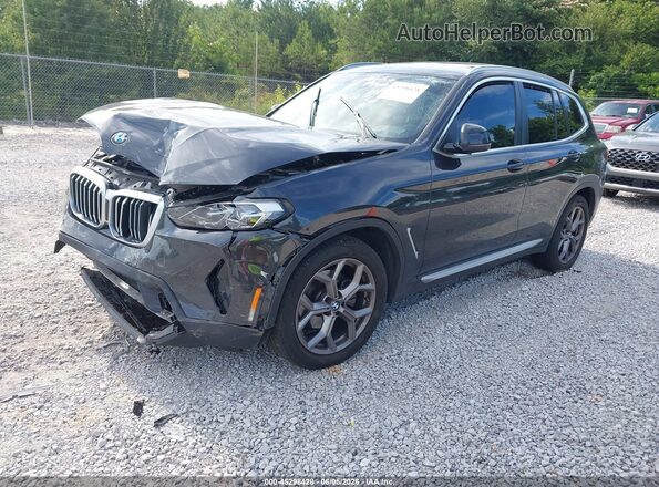WBX47DP0XNN157249 2022 BMW X3 Gray Передня ліва чверть