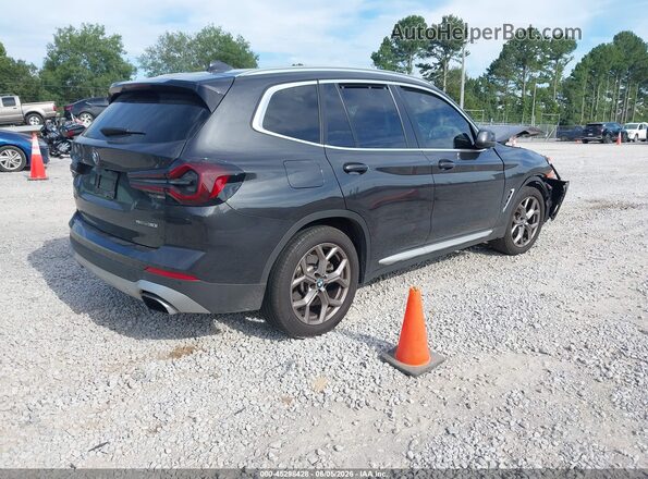 WBX47DP0XNN157249 2022 BMW X3 Gray Задня права чверть