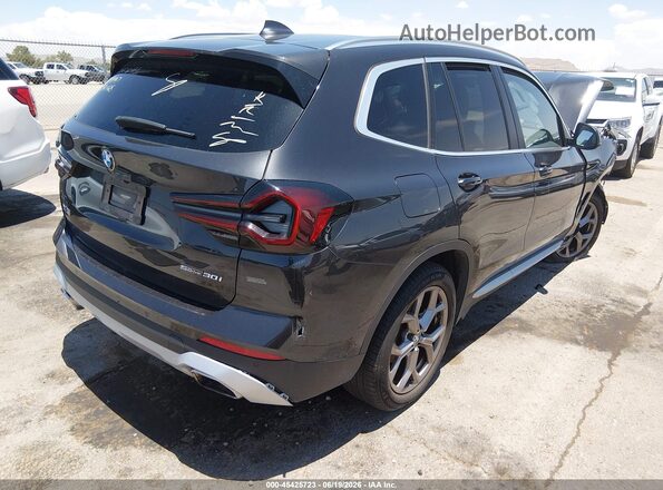 WBX47DP0XNN165416 2022 BMW X3 Black Tył prawy