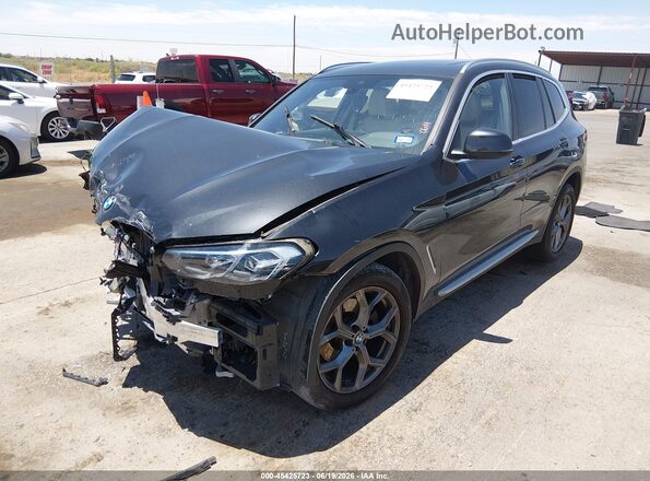 WBX47DP0XNN165416 2022 BMW X3 Black Przód lewy