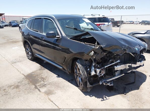 WBX47DP0XNN165416 2022 BMW X3 Black Widok zestawu wskaźników