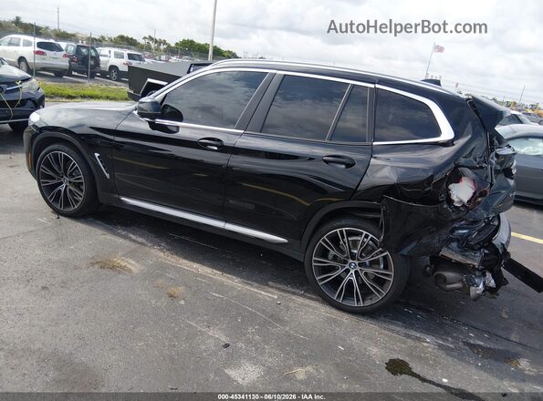 WBX47DP0XPN219008 2023 BMW X3 Черный Задняя левая четверть