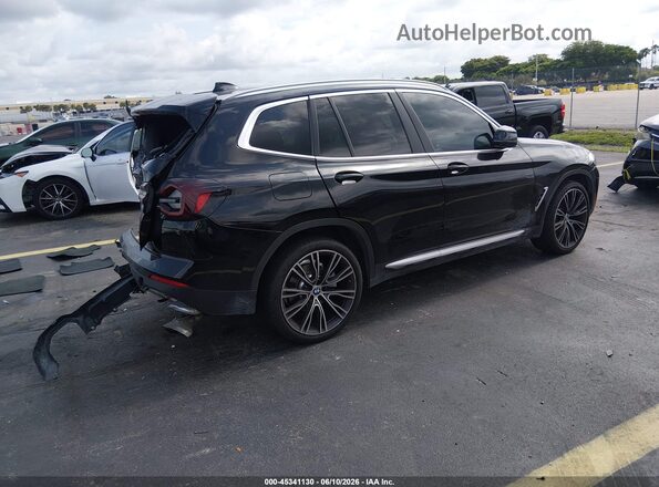 WBX47DP0XPN219008 2023 BMW X3 Черный Задняя правая четверть