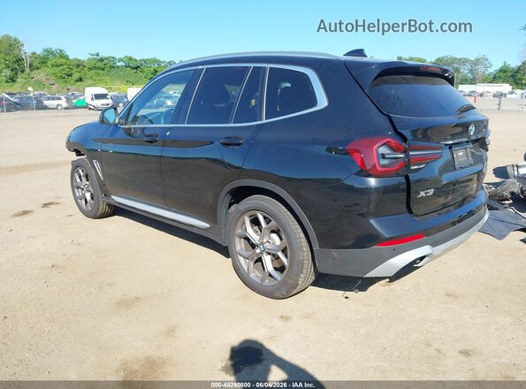 WBX57DP00NN181550 2022 BMW X3 Black Հետևի ձախ