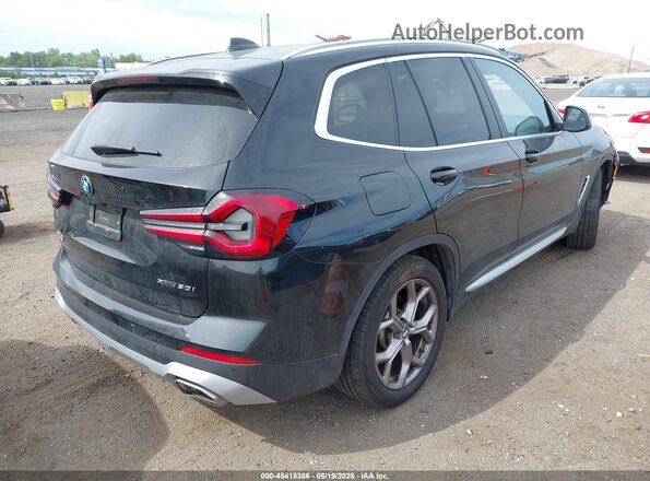 WBX57DP01RN256617 2024 BMW X3 Black უკანა მარჯვენა
