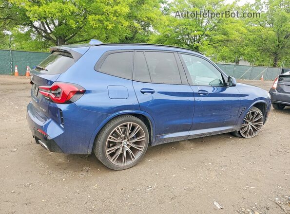 WBX57DP03NN173992 2022 BMW X3 Blue Հետևի աջ