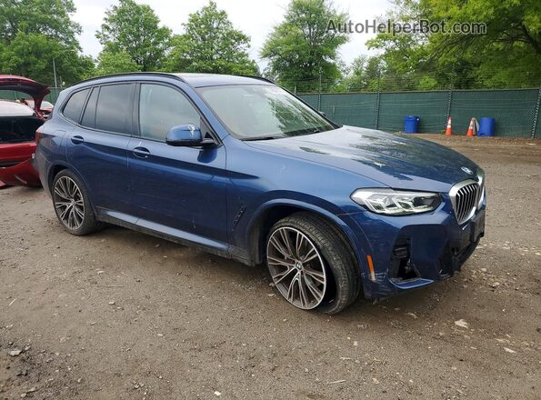 WBX57DP03NN173992 2022 BMW X3 Blue Առջևի աջ