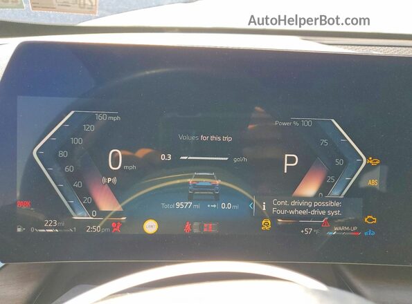 WBX73EF06S5191488 2025 BMW X1 Синий Вид щитка приборов