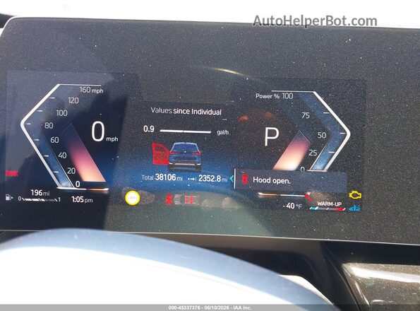 WBX73EF0XP5X49401 2023 BMW X1 Blue უკანა სავარძლების ხედი