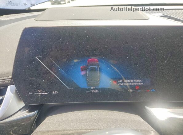 WBX73EF0XR5Z08274 2024 BMW X1 Blue Instrument cluster view