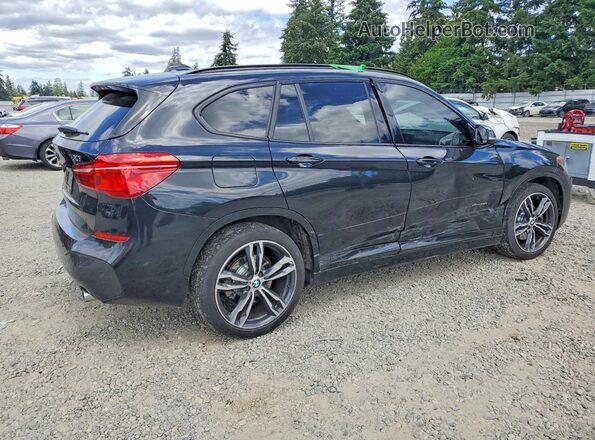 WBXHT3C30H5F83790 2017 BMW X1 Black Հետևի աջ