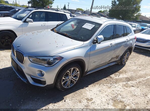 WBXHT3C32H5F74296 2017 BMW X1 Silver Передня ліва чверть