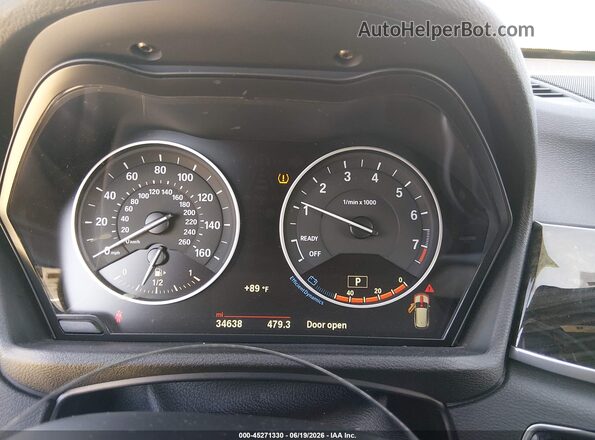 WBXHT3C32H5F74296 2017 BMW X1 Silver Вид задніх сидінь