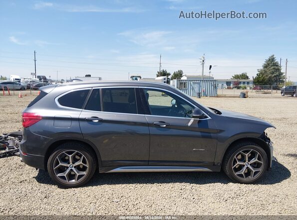WBXHT3C33H5F73125 2017 BMW X1 Серый Панорамный вид салона 360°