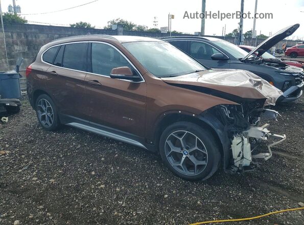 WBXHT3C33H5F82651 2017 BMW X1 Brown 