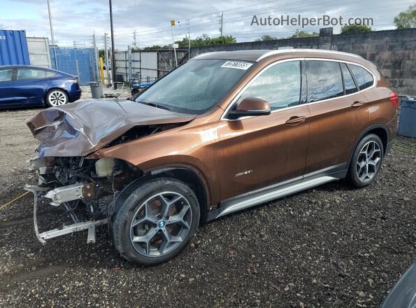 WBXHT3C33H5F82651 2017 BMW X1 Brown 