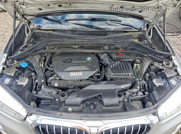 WBXHT3C34G5E52411 2016 BMW X1 Silver Engine compartment view