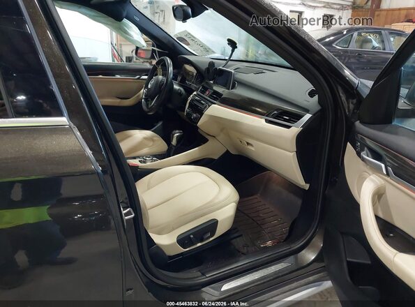 WBXHT3C34H5F85641 2017 BMW X1 Коричневый Вид салона спереди