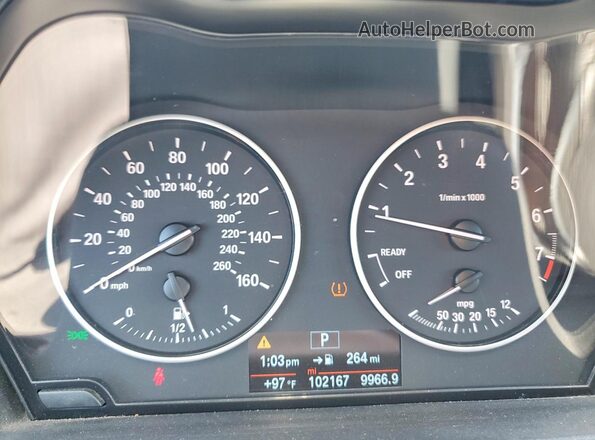 WBXHT3C35G5E51607 2016 BMW X1 Black Սարքավորումների վահանակի տեսք