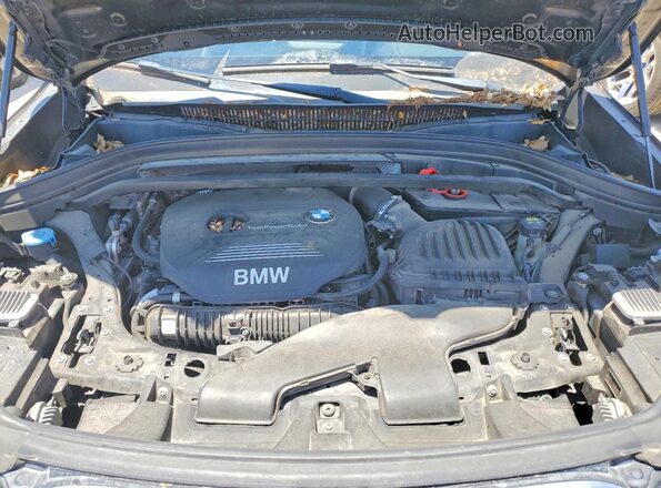 WBXHT3C35G5E51607 2016 BMW X1 Black Սալոնի հետևի տեսք