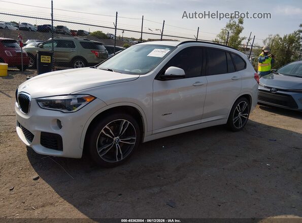 WBXHT3C35G5F64408 2016 BMW X1 White Առջևի ձախ երեք քառորդ տեսարան