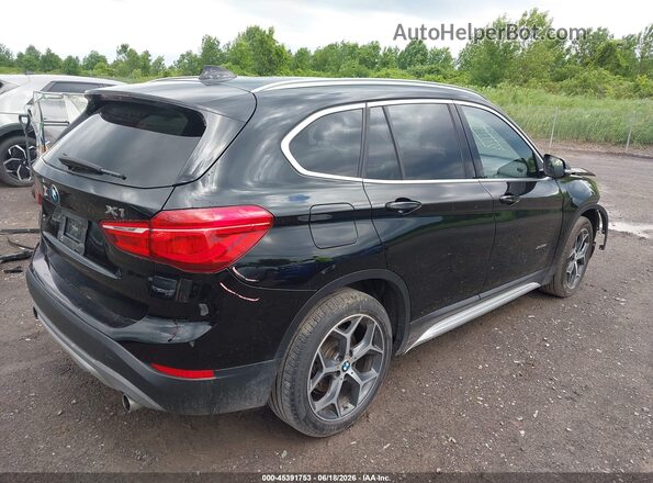 WBXHT3C36J5K25869 2018 BMW X1 Black Задня права чверть