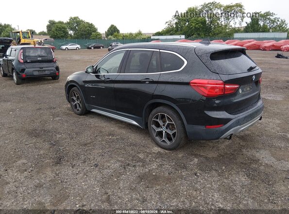 WBXHT3C37G5E49096 2016 BMW X1 Black უკანა მარცხენა