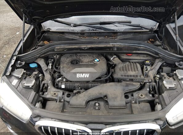 WBXHT3C37G5E49096 2016 BMW X1 Black უკანა ხედი