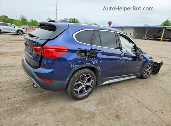WBXHT3C38G5E53397 2016 BMW X1 Blue Trasero derecho
