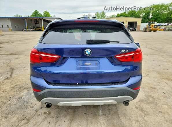 WBXHT3C38G5E53397 2016 BMW X1 Blue Vista trasera