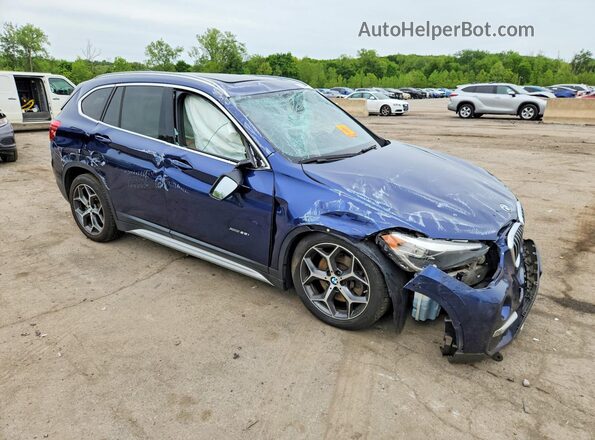 WBXHT3C38G5E53397 2016 BMW X1 Blue Delantero derecho