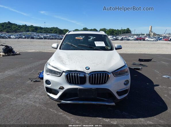WBXHT3C38J5F90086 2018 BMW X1 White Vista frontal