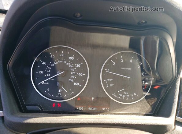 WBXHT3C39G5E54414 2016 BMW X1 Charcoal Սարքավորումների վահանակի տեսք