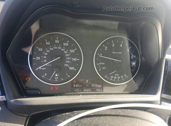 WBXHT3C3XGP882672 2016 BMW X1 Серебряный Вид щитка приборов