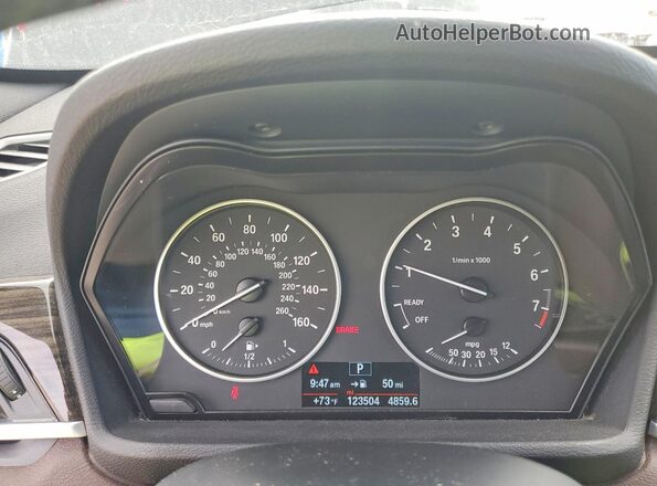 WBXHT3C3XH5F75129 2017 BMW X1 Black Instrument cluster view